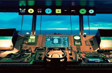 Cockpit of a ship
